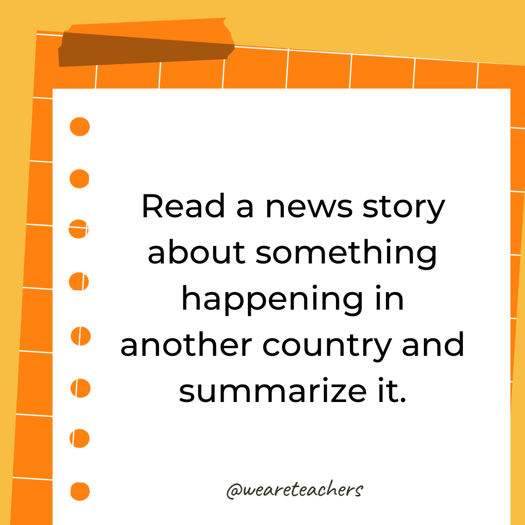 Read a news story about something happening in another country and summarize it. Read a news story about something happening in another country and summarize it.
