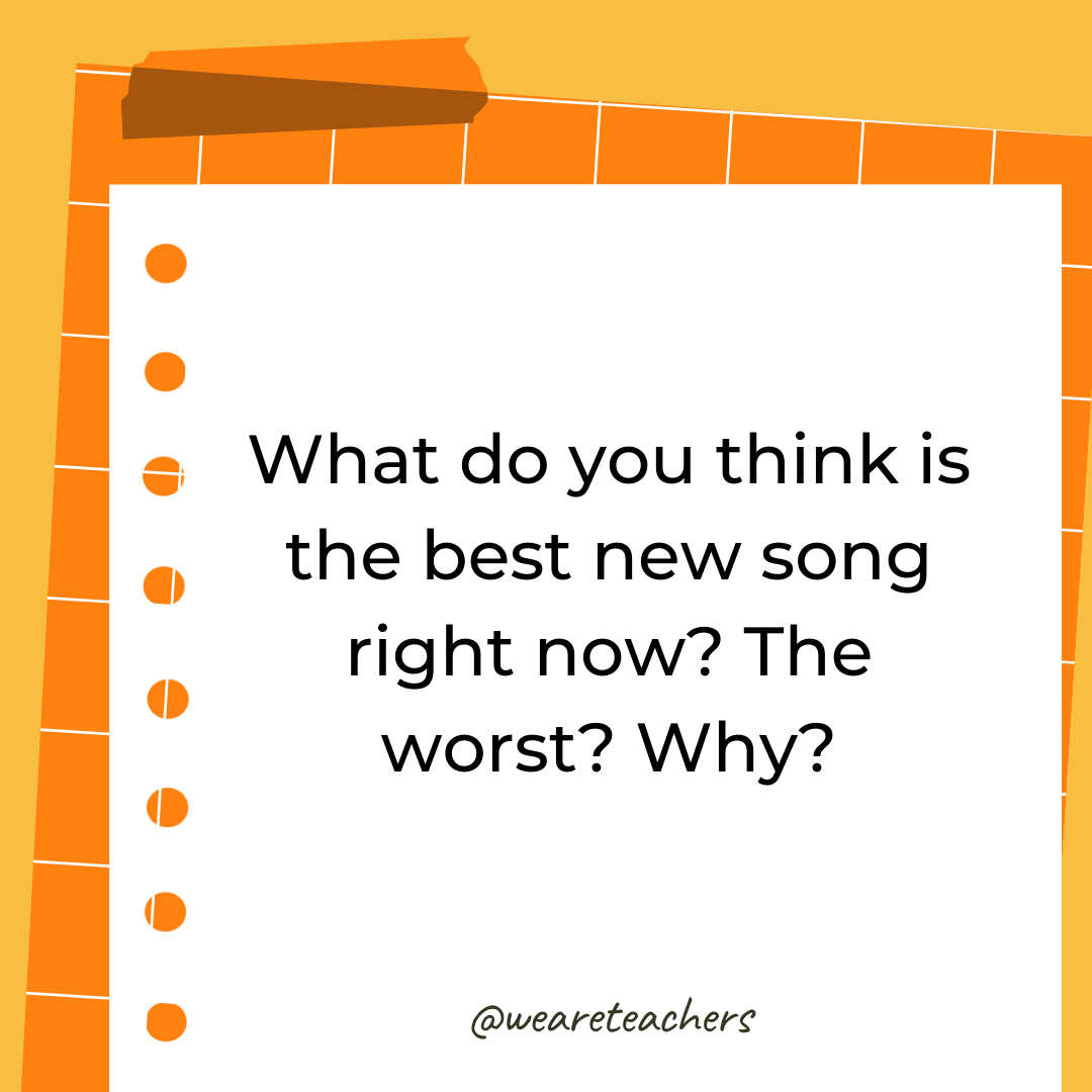 What do you think is the best new song right now? The worst? Why? What do you think is the best new song right now? The worst? Why?