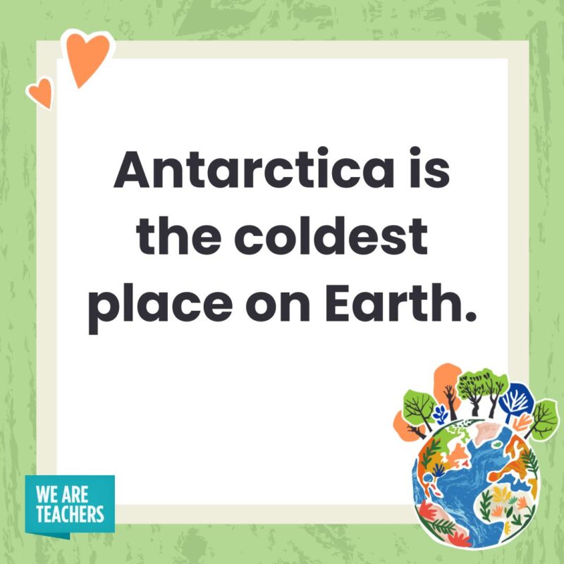 Antarctica is the coldest place on Earth. Antarctica is the coldest place on Earth.