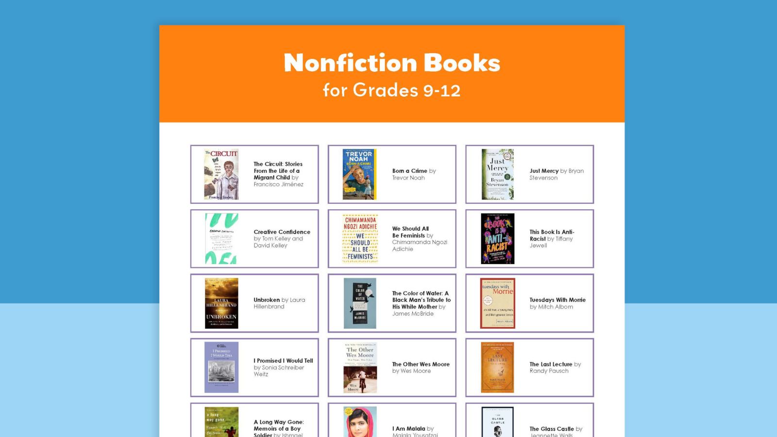 Don’t forget to grab your free printable list of these nonfiction books for teens! Don't forget to grab your free printable list of these nonfiction books for teens!