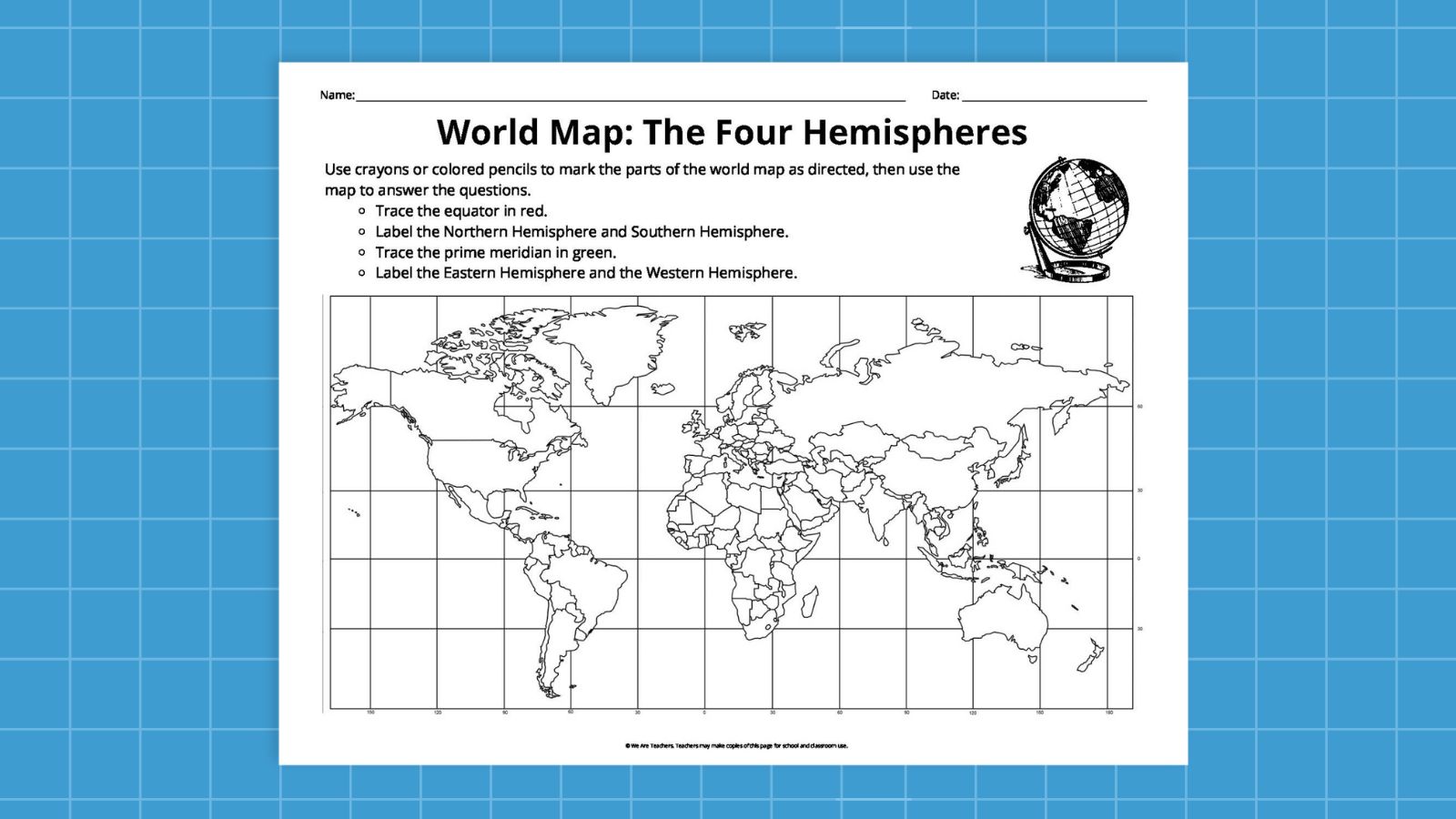 Simple Mercator Projection Printable World Map Simple Mercator Projection Printable World Map
