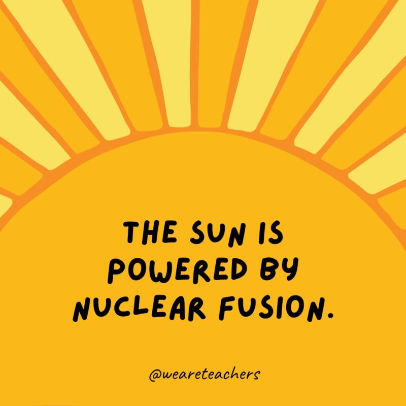 The sun is powered by nuclear fusion. The sun is powered by nuclear fusion.