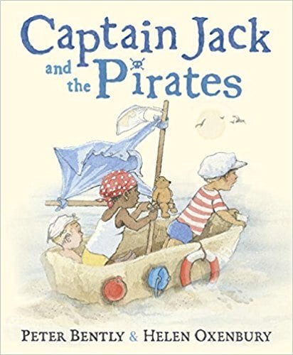 Captain Jack Captain Jack and the Pirates book cover for summer read alouds. Three children are pictured in a sailboat.