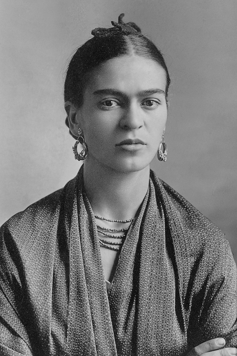 Frida Kahlo.*gelatin silver print.*Oct. 16 / 1932 Frida Kahlo- famous historical figures