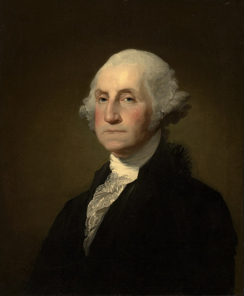Gilbert_Stuart_Williamstown_Portrait_of_George_Washington George Washington- famous historical figures