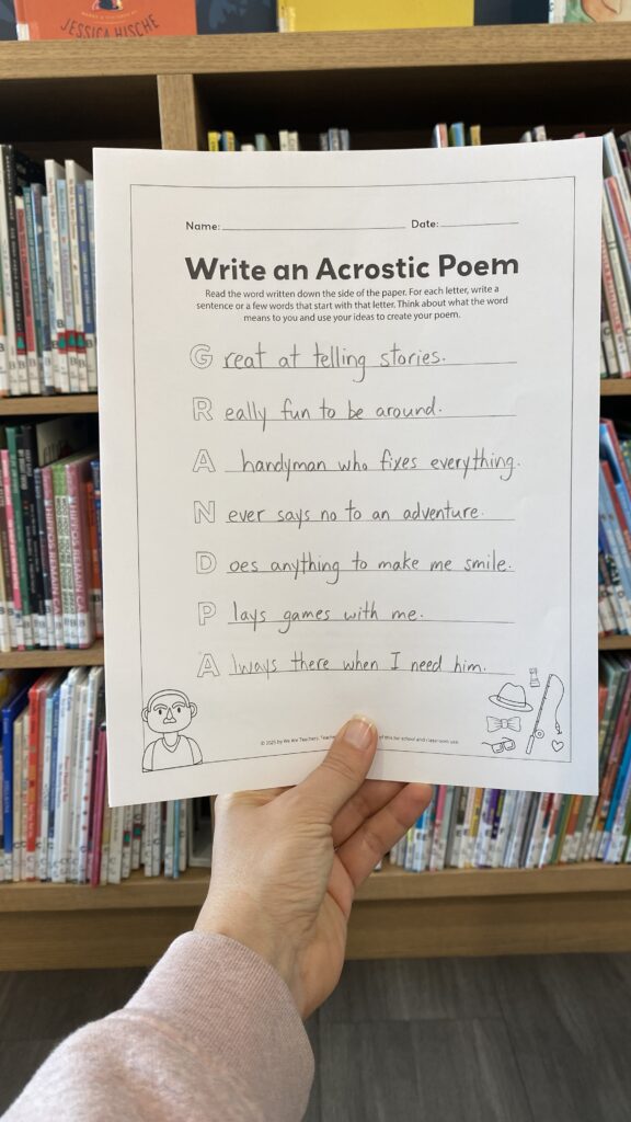 Grandpa acrostic poem