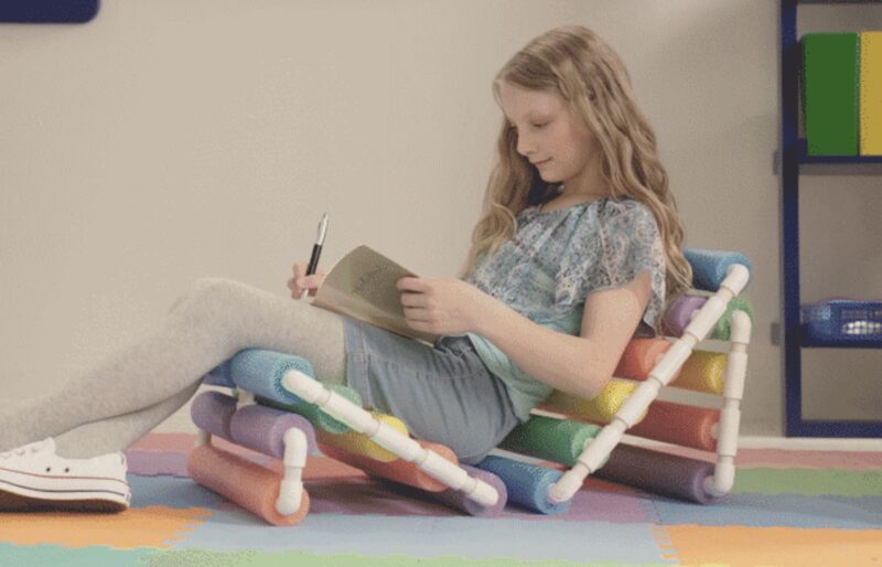 chair chair made of pool noodles for teacher hack