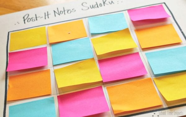 Post Its School Time Snippets