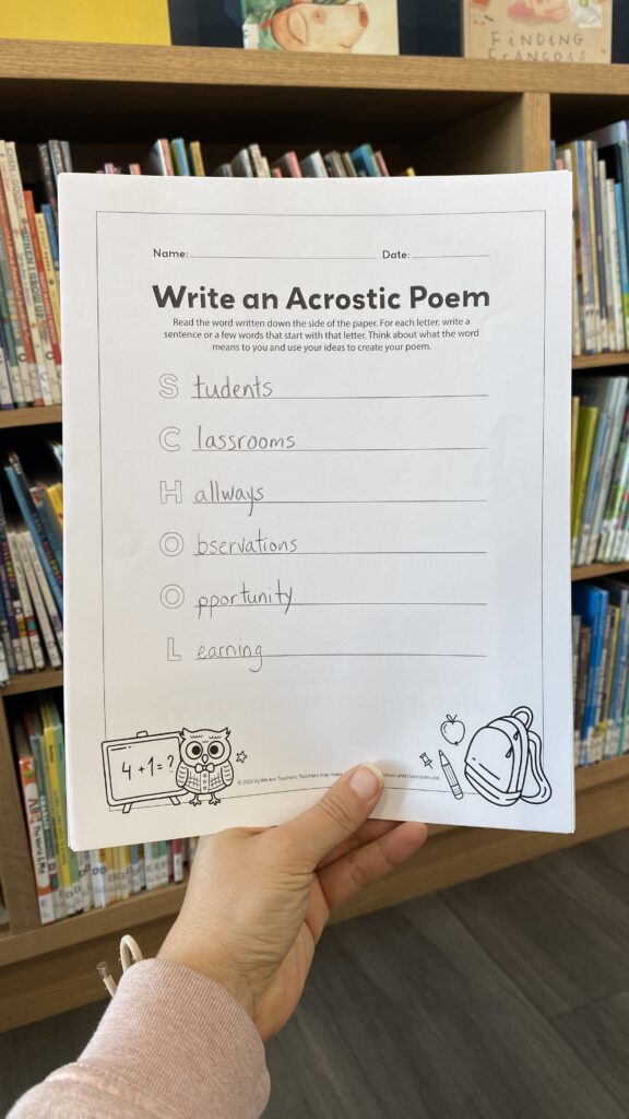 acrostic poem