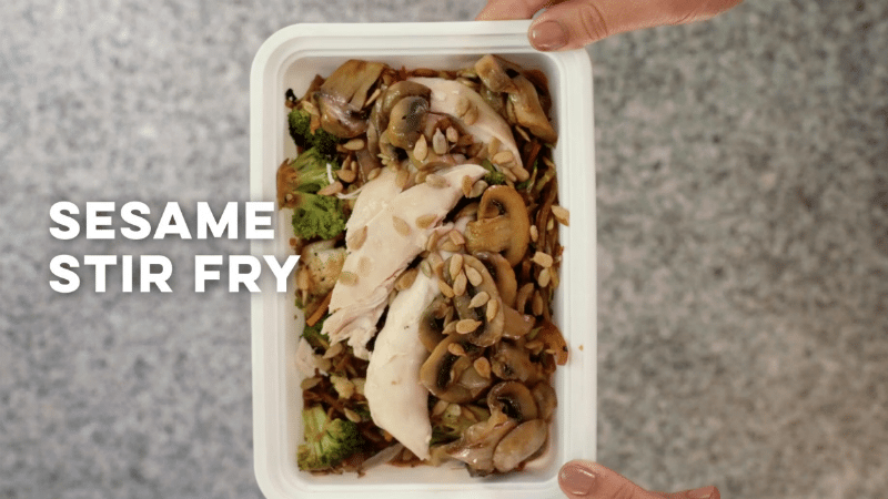 Sesame stir fry
