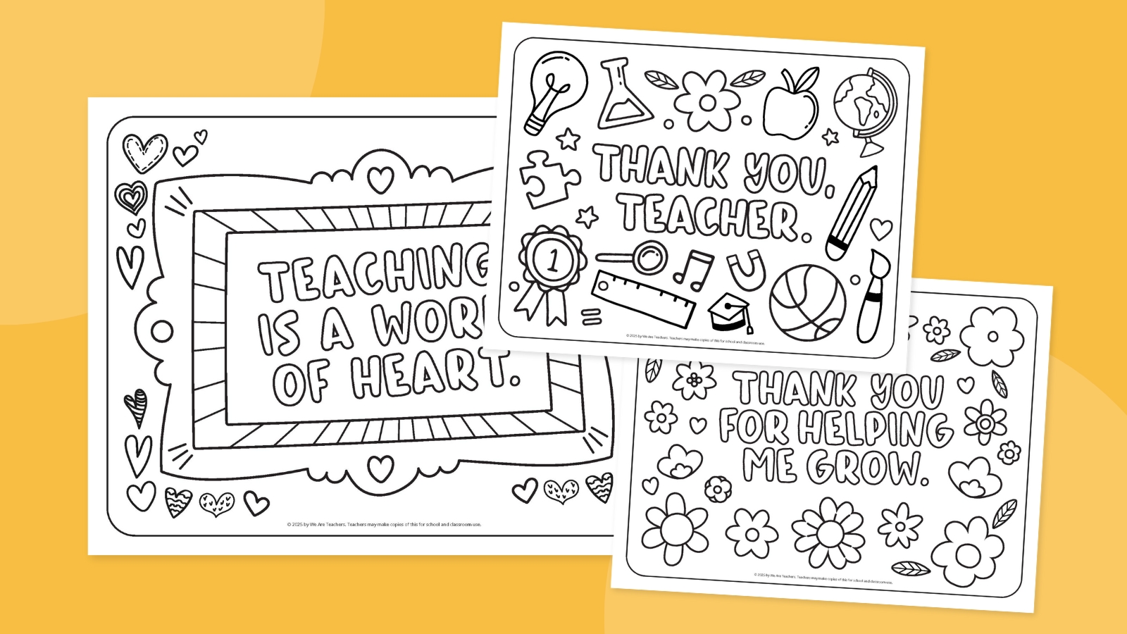 Teacher Appreciation Coloring Pages feature