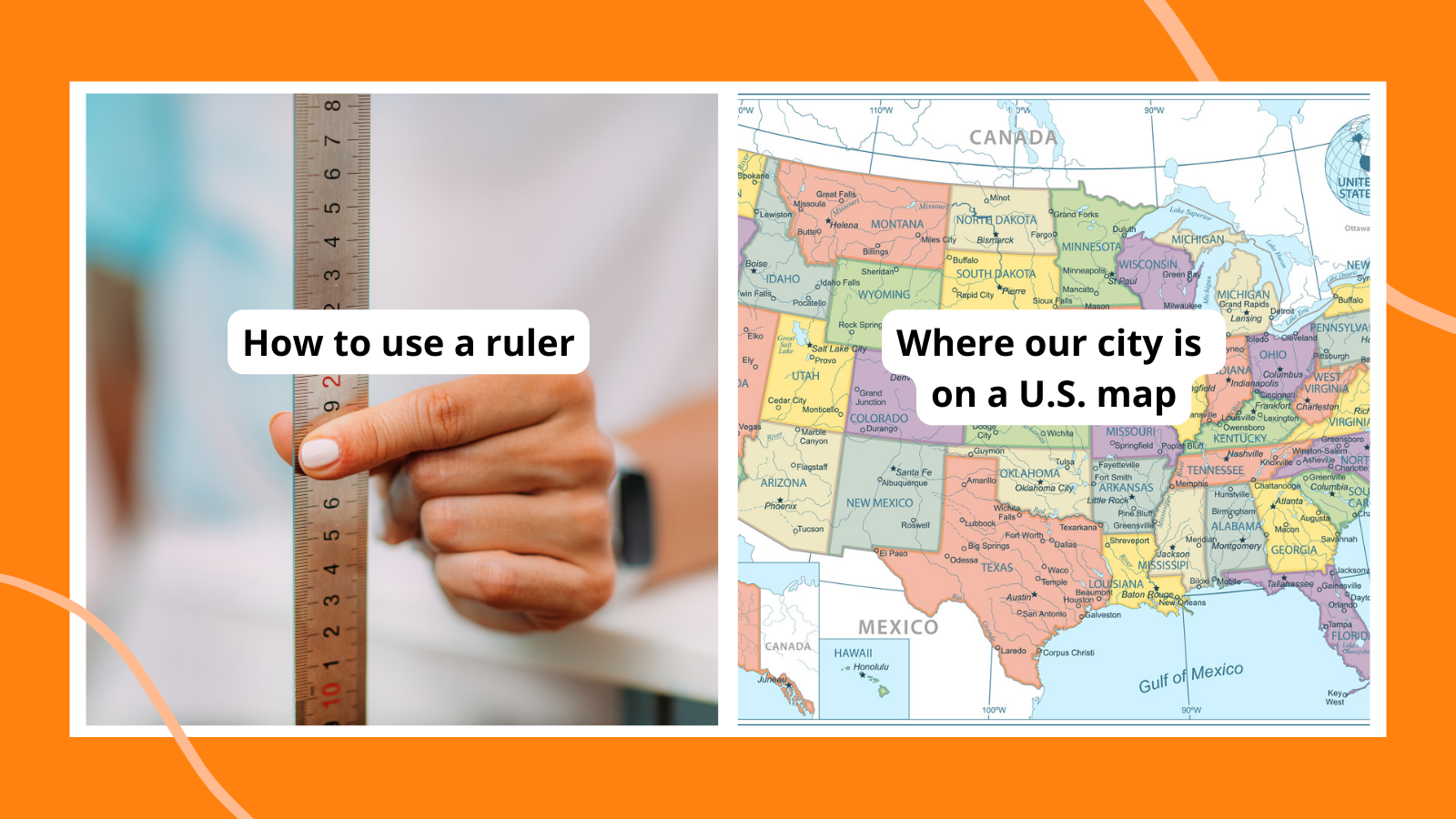 Two photos representing surprising things students don't know