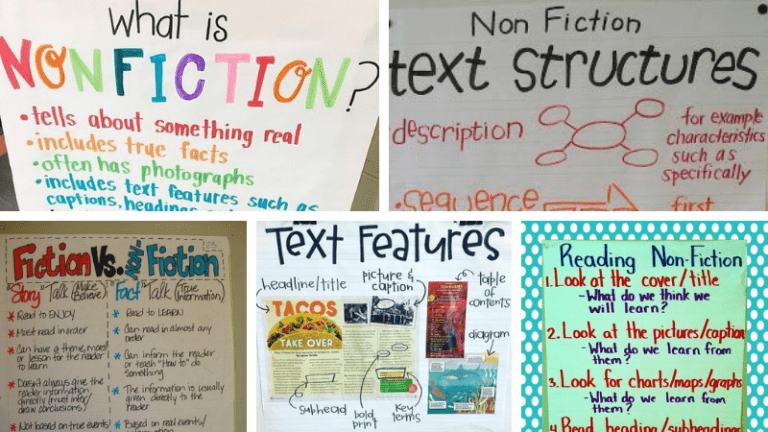 Nonfiction anchor charts