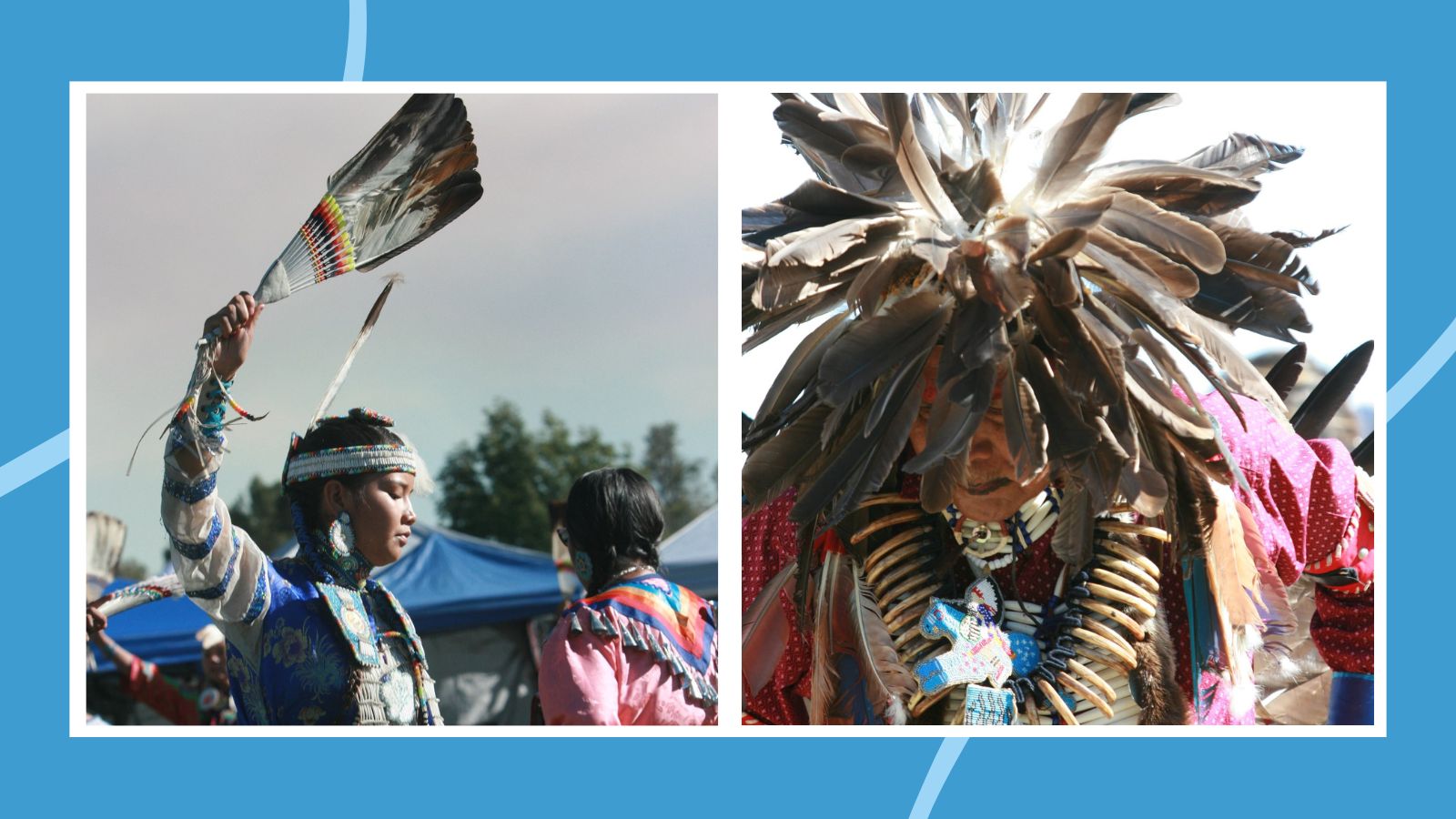 Native Americans celebrating Indigenous Peoples Day.