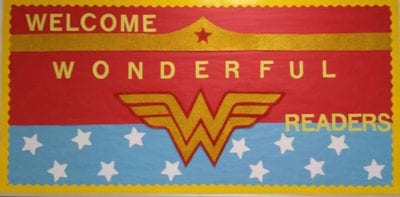 Banner that says Welcome wonderful readers