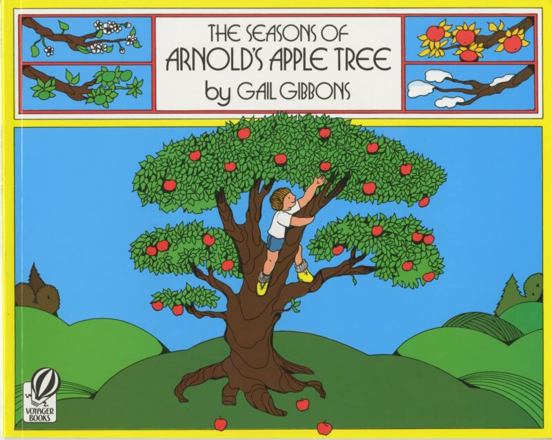 apple-tree seasons of arnold's apple tree book cover, books about trees