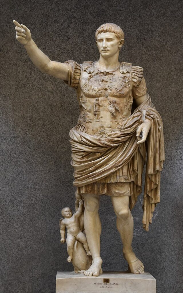augustus statue of caesar augustus of prima porta