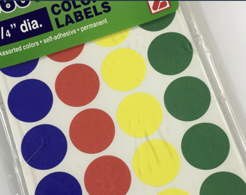 colored-dots Colored dots sheet