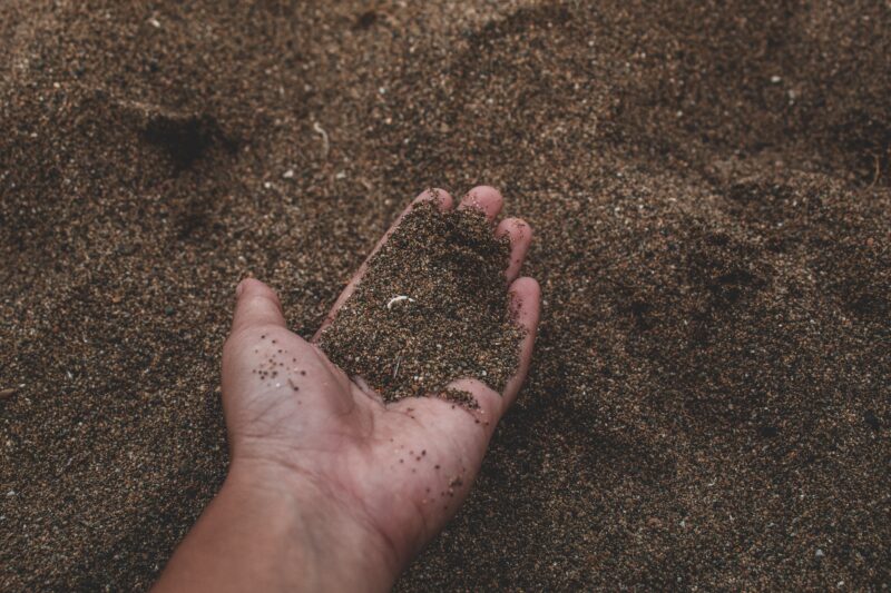 dirt-in-hand hand holding dirt