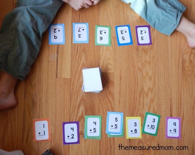 Dollar Store Hacks: Flashcards Student with a row of flashcards