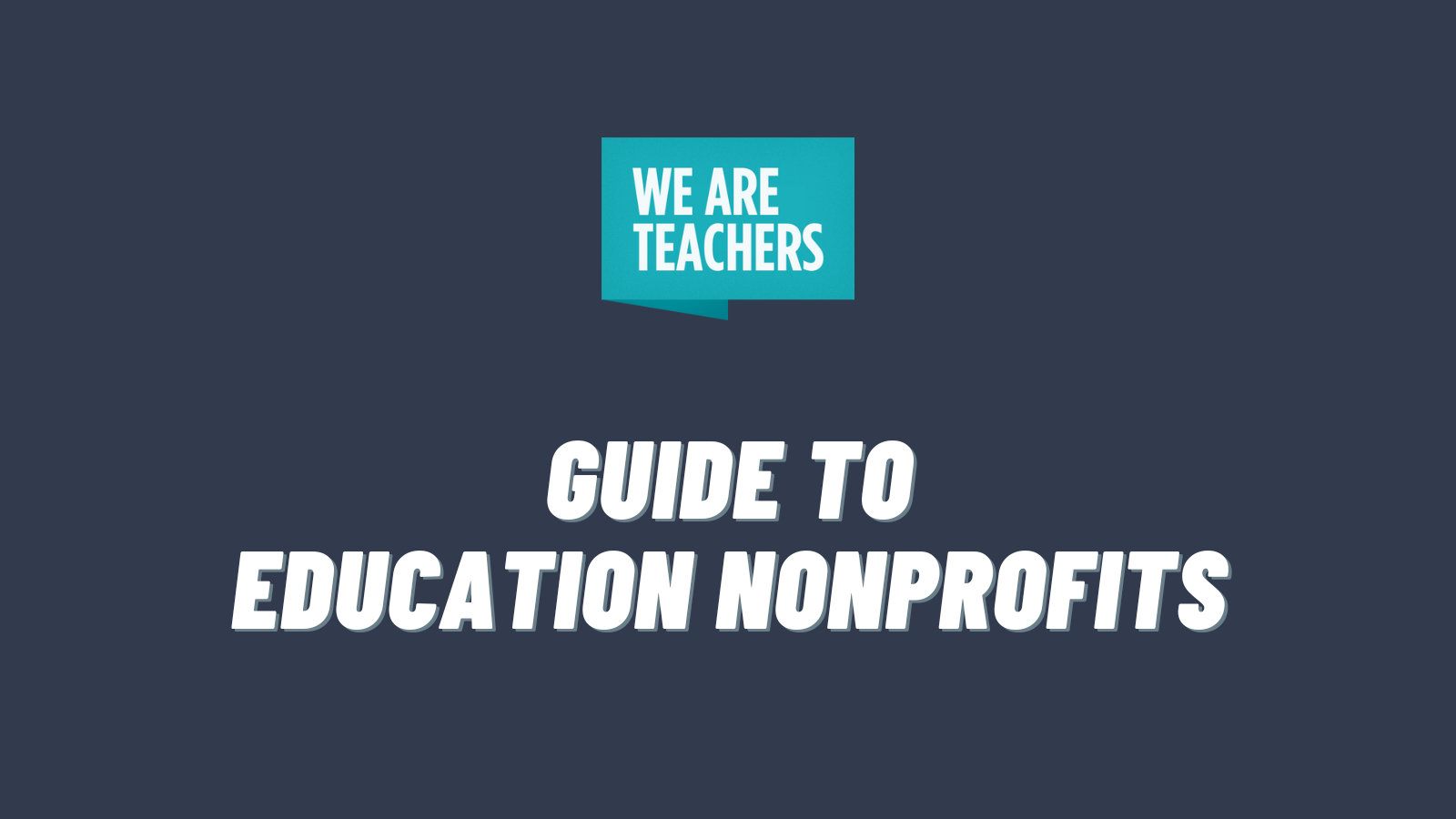 MiddleEdu logo and text that Says Guide to Education Nonprofits.