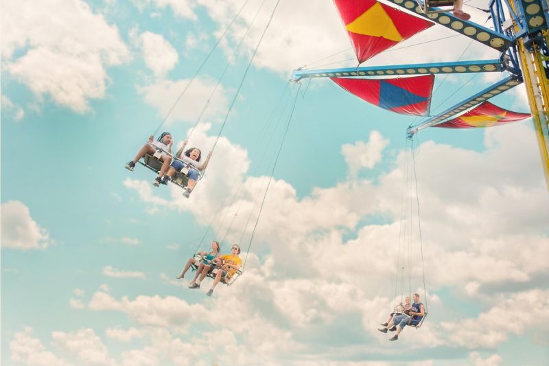 Picture Prompts: Sky Swings Children writing a fairground swing ride