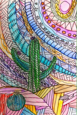 50 Inspiring Fourth Grade Art Projects for Creative Kids Doodle desert masterpieces