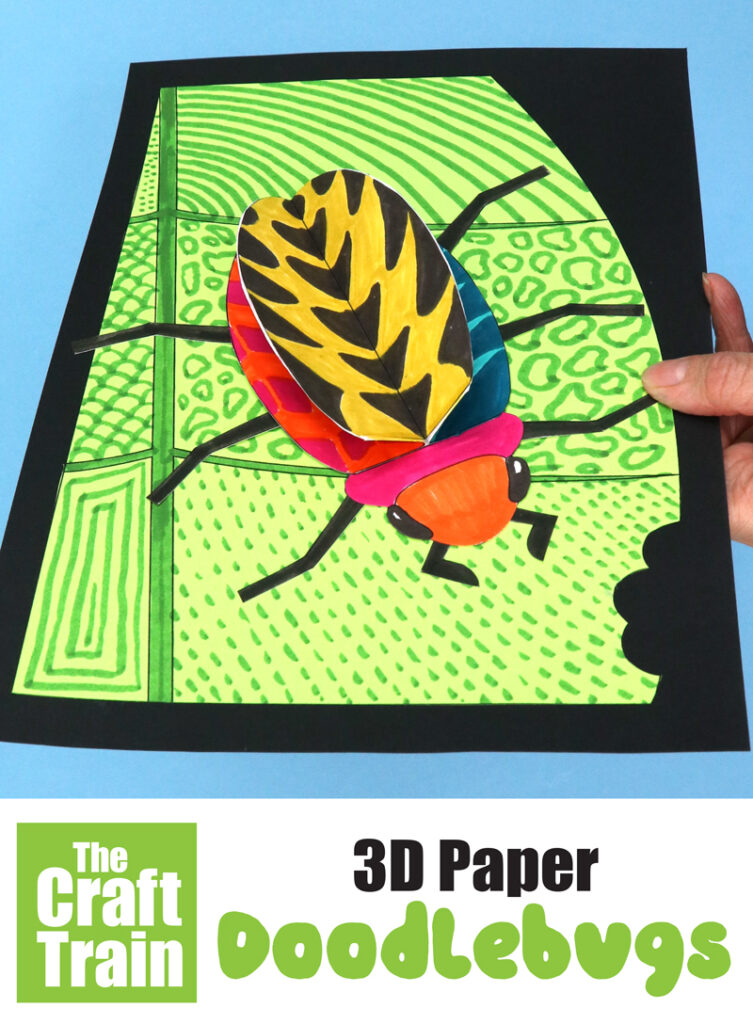 50 Inspiring Fourth Grade Art Projects for Creative Kids Assemble 3D paper doodlebug insects