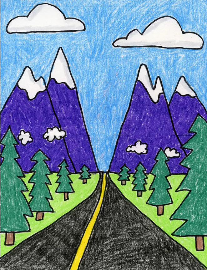50 Inspiring Fourth Grade Art Projects for Creative Kids Learn to draw landscapes in perspective