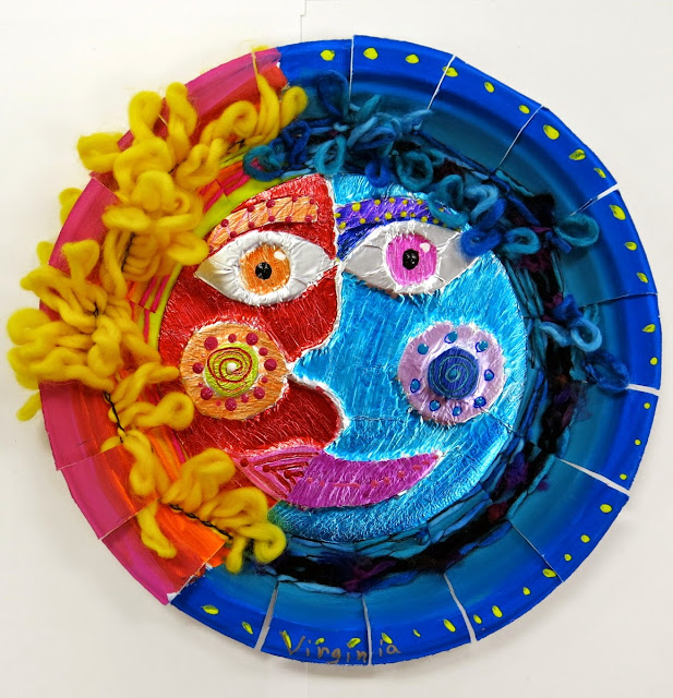 50 Inspiring Fourth Grade Art Projects for Creative Kids Weave Mexican sun and moon artworks