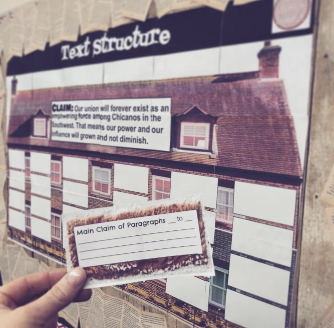 Interactive Bulletin Boards: Main Idea Main Idea bulletin boards representing supporting statements as bricks in a building
