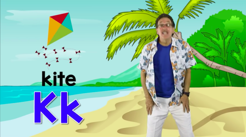 Example scene from Jack Hartmann's Learning Letter Sounds song