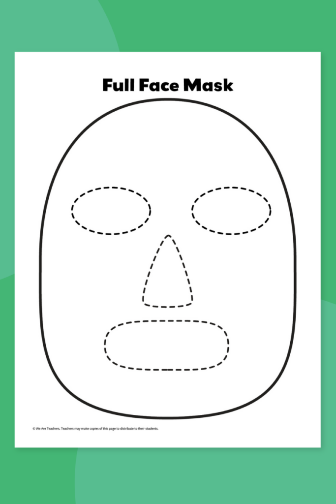 Full Face Mask Template