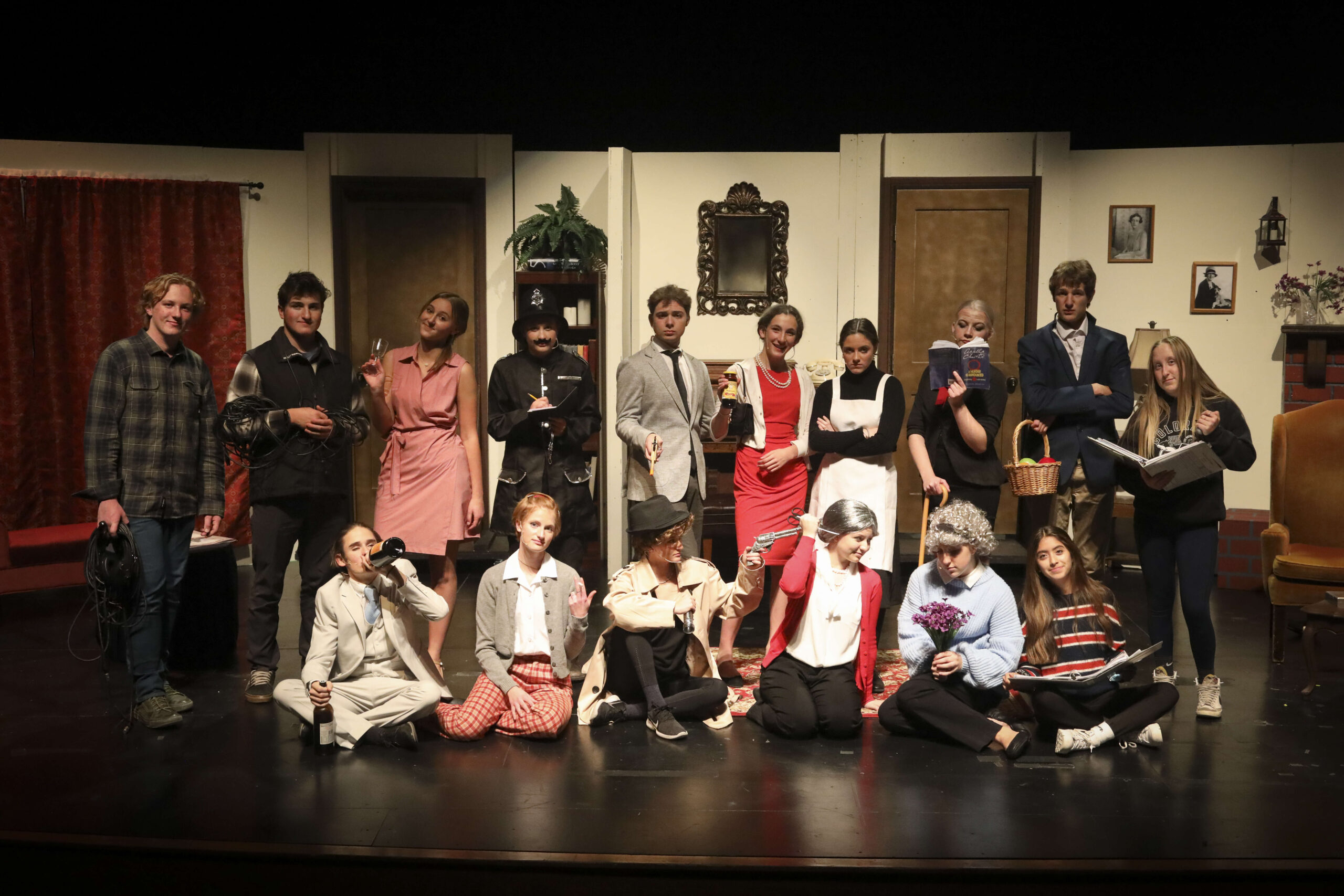 A Murder is Announced cast in high school plays