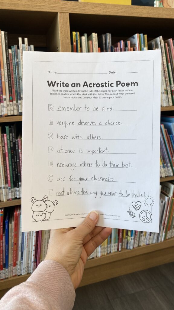 respect acrostic poem