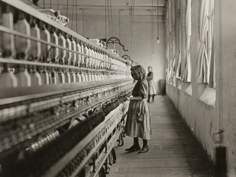 Sadie Pfeifer, a Cotton Mill Spinner by Lewis Wickes Hine Sadie Pfeifer, a Cotton Mill Spinner by Lewis Wickes Hine