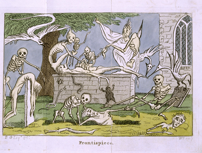 Picture Prompts: Tales of Terror Skeletons Frontispiece from Tales of Terror