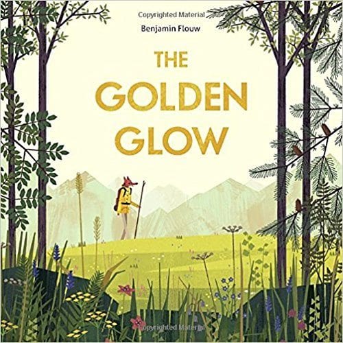 the golden glow The Golden Glow book cover with a fox standing up like a human in a meadow of flowers and trees.